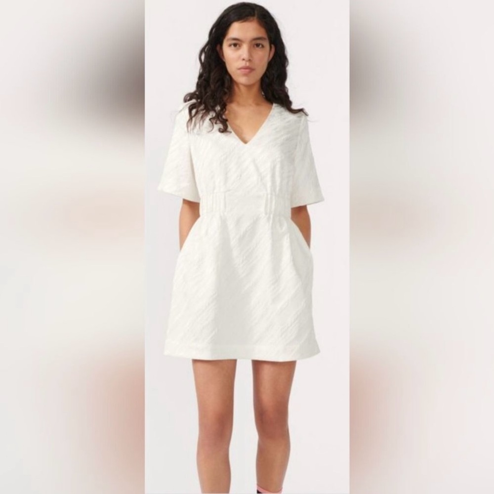 BAUM UND PFERDGARTEN Aello Mini Dress NWT Size 36 White